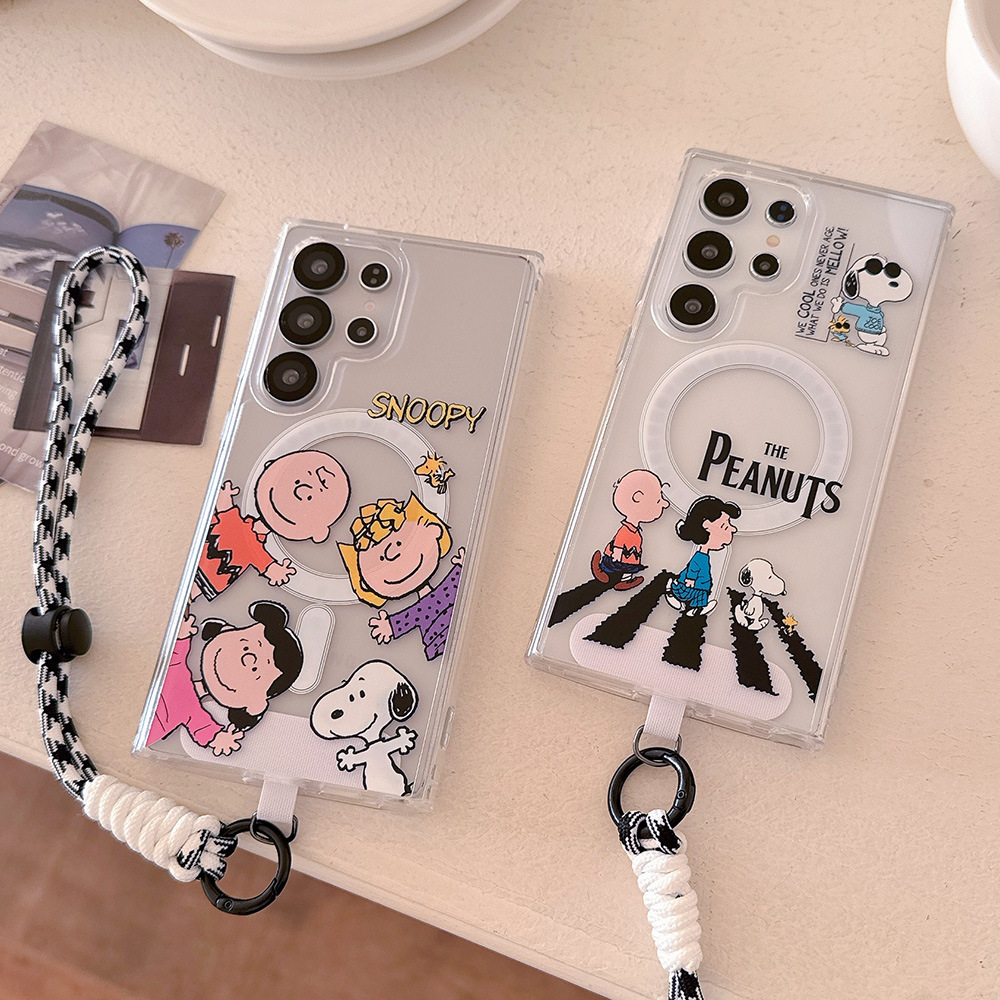 Phone Cases Brown - Niedliche Cartoon Snoopy Charlie Brown magnetische