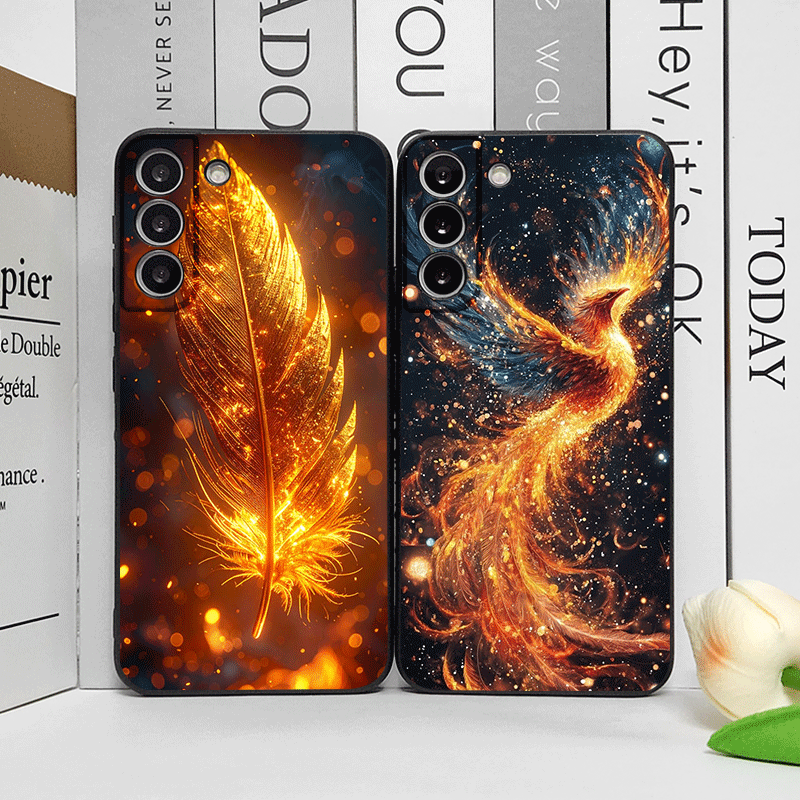 Phone Cases Pixel 10 - Luxuriöse Handyhülle mit Phönix-Feuerfedern-Muster für Google
