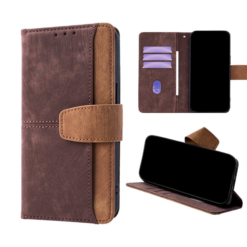Realme Note 50 - Beliebte Brieftaschen-Handyhülle mit Metallschnalle und Leder-Flip-Cover