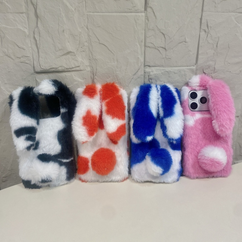 Phone Cases For Iphone 17 - Niedliche Hasen-Design Flauschige Handyhüllen für iPhone