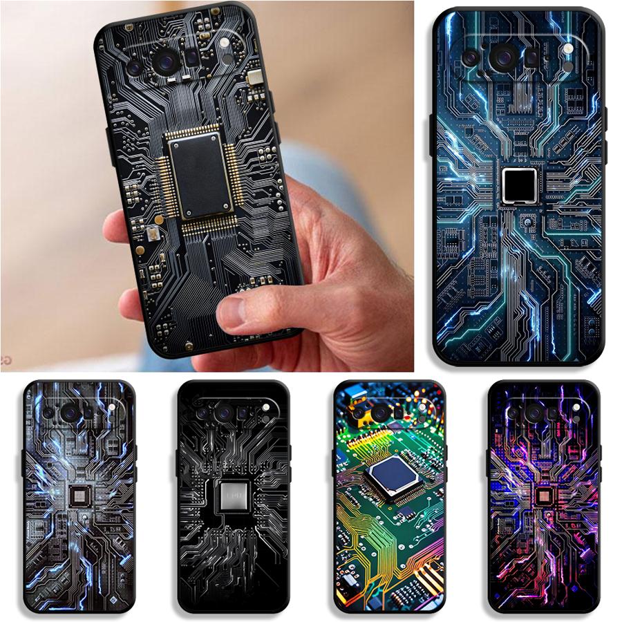 Phone Cases Pixel 10 - Retro Leiterplatten-Design Handyhülle für Google Pixel