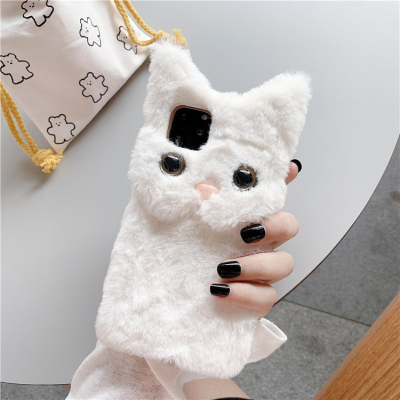 3D Niedliche Cartoon-Katze Plü – Phone Cases For Iphone 17 Bewertung und Preis
