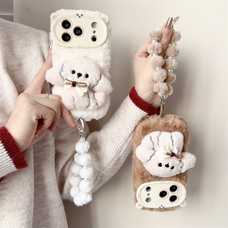 3D-Cartoon-Bowknot-Welpen-warm – Phone Cases For Iphone 17 Bewertung und Preis