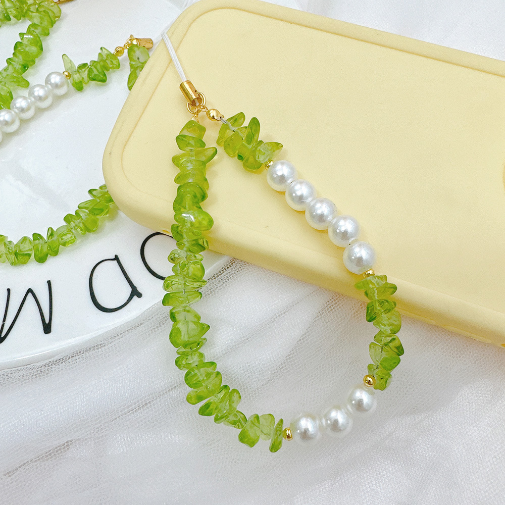 Neue Frühling Grün Stein Anhän – Phone Cases Wholesale Bewertung und Preis