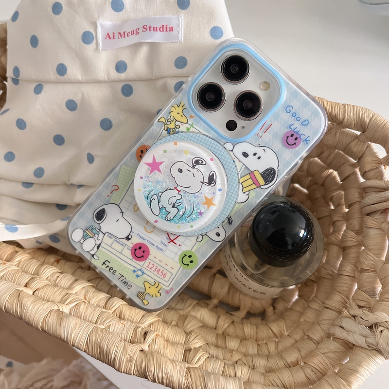 Niedliche Cartoon Snoopy Charl – Phone Cases Brown Bewertung und Preis