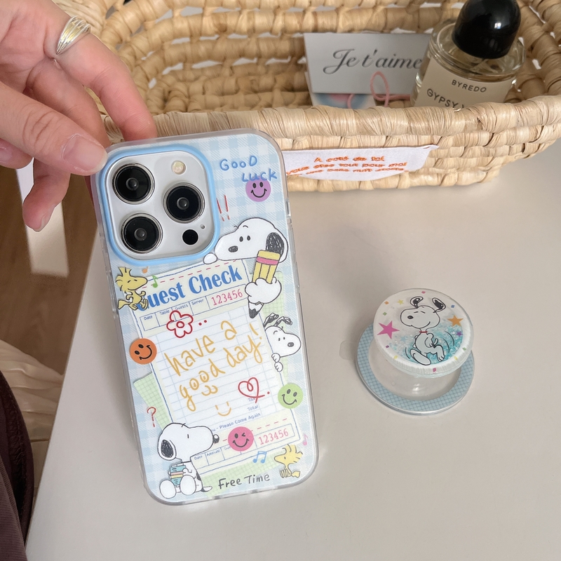 Niedliche Cartoon Snoopy Charl – Phone Cases Brown Bewertung und Preis