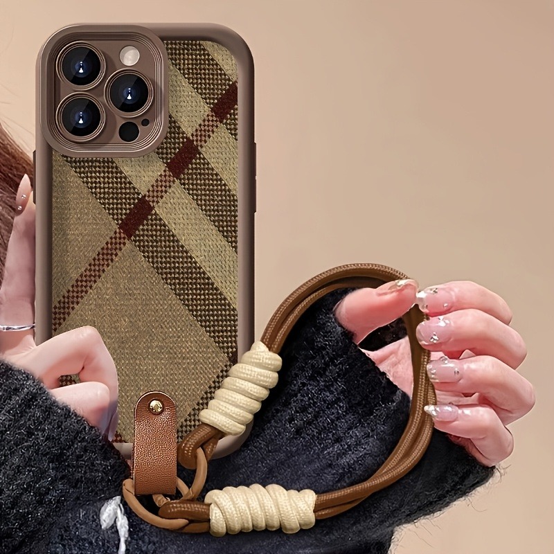 Braun gestreifte Lanyard-Handy – Phone Cases Brown Bewertung und Preis