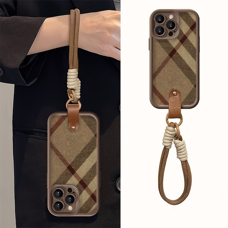 Braun gestreifte Lanyard-Handy – Phone Cases Brown Bewertung und Preis